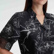 Ensemble pyjama, demi-manche , col V