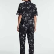 Ensemble pyjama, demi-manche , col V