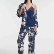Ensemble pyjama 3 piéces avec dessins, col en V
