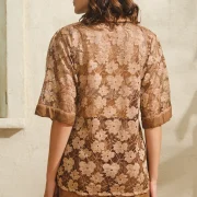 Chemise demi Manches Motif Floral avec Short